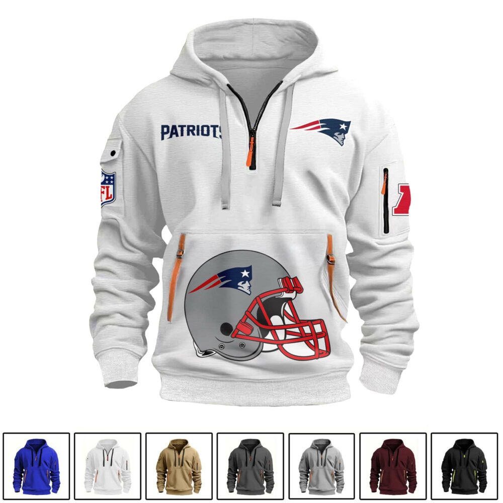 New England Patriots  | Premium NFL Quarter Zipper Hoodie