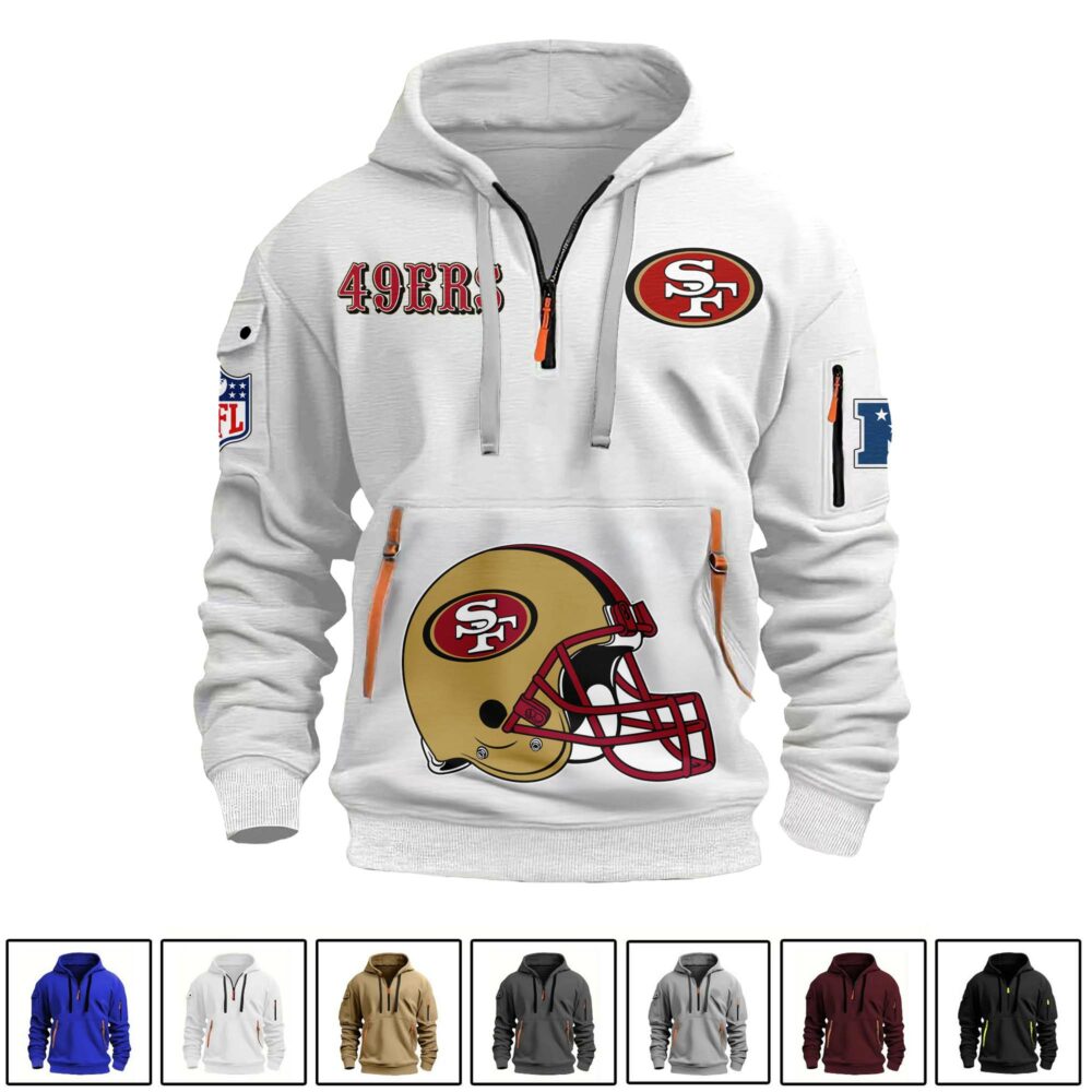 San Francisco 49ers  | Premium NFL Quarter Zipper Hoodie