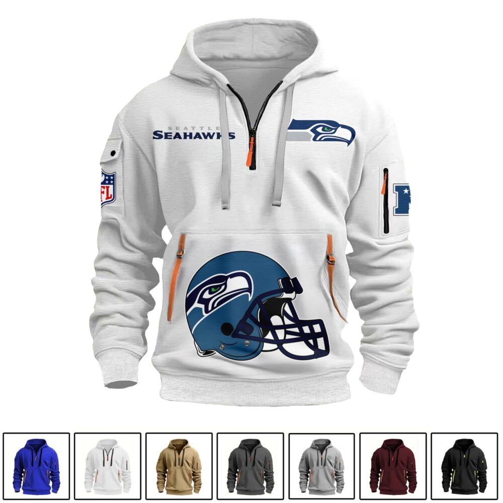 Seattle Seahawks  | Premium NFL Quarter Zipper Hoodie