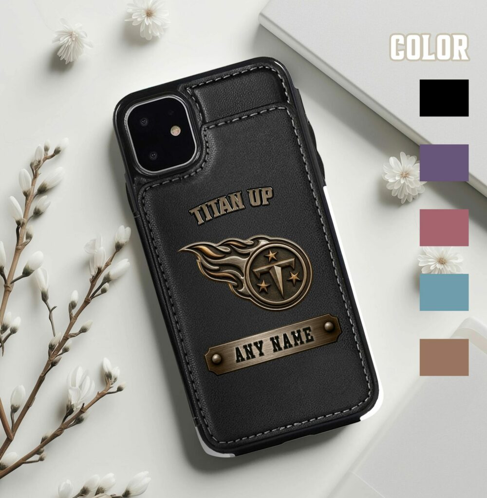 Tennessee Titans | Premium NFL Leather Flip Wallet Phone Case