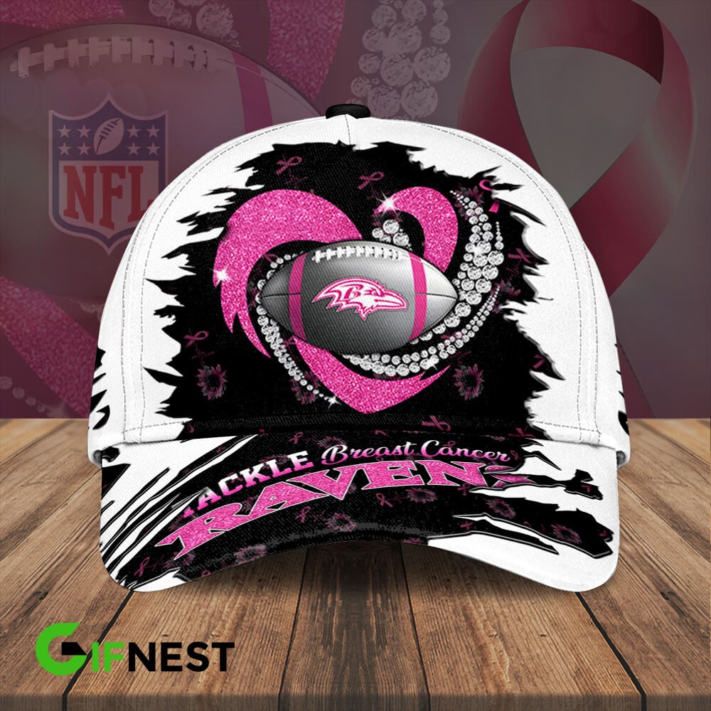 Baltimore Ravens| Premium NFL Breast Cancer Awareness Cap