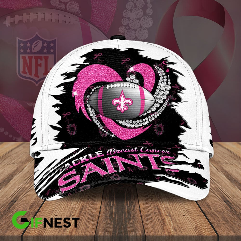 New Orleans Saints| Premium NFL Breast Cancer Awareness Cap