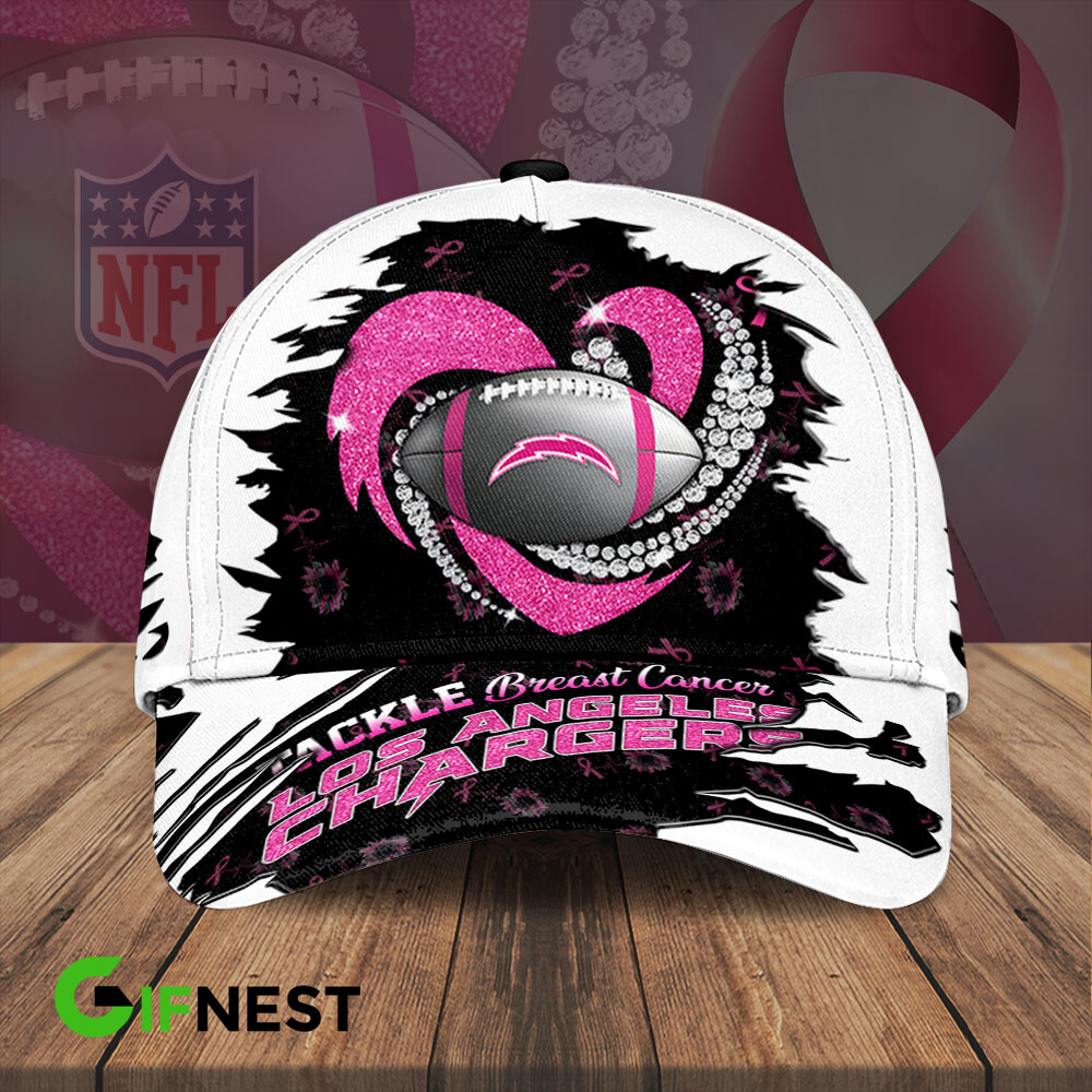 Los Angeles Chargers| Premium NFL Breast Cancer Awareness Cap