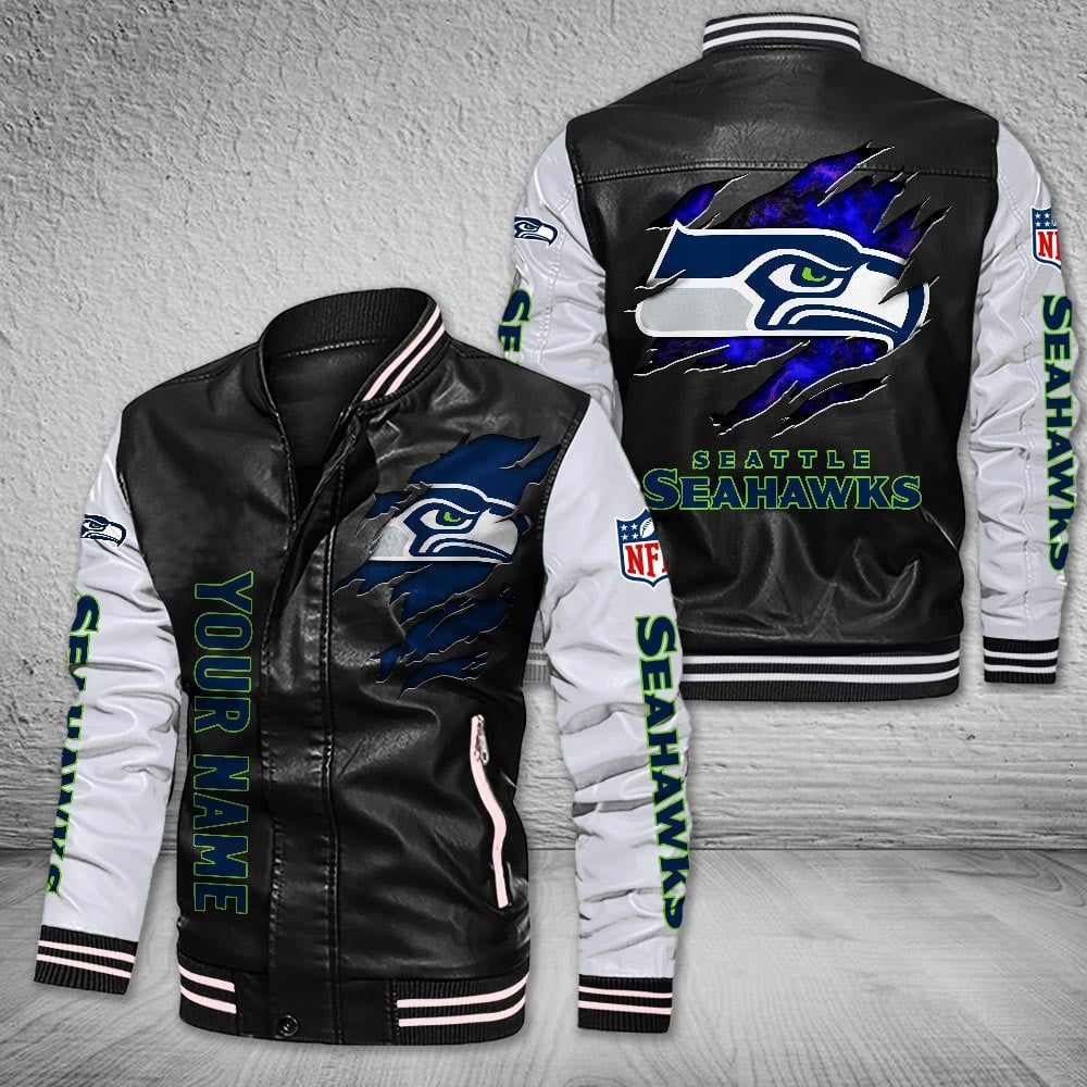 Seattle Seahawks | Premium NFL Leather Boomber Jacket