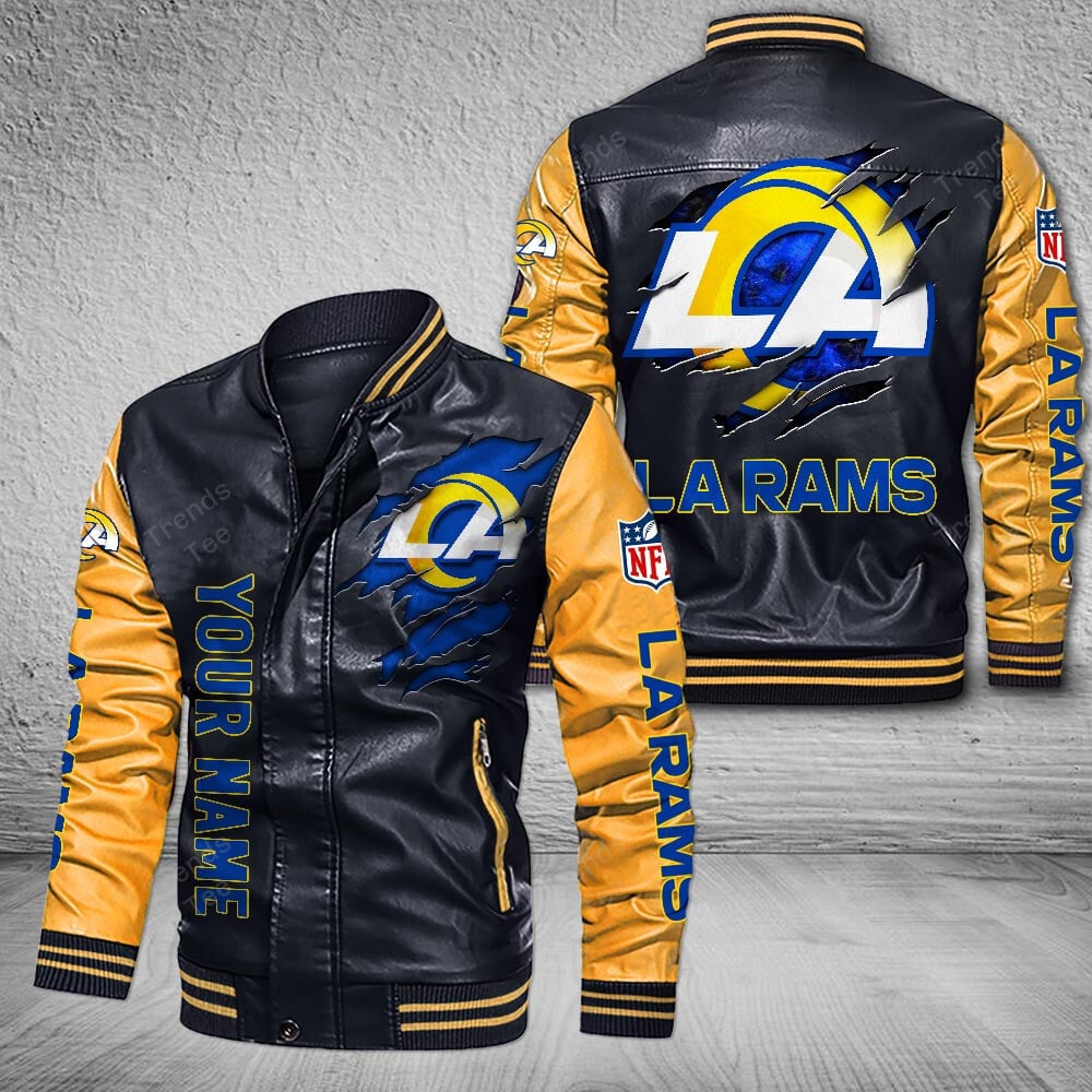Los Angeles Rams | Premium NFL Leather Boomber Jacket