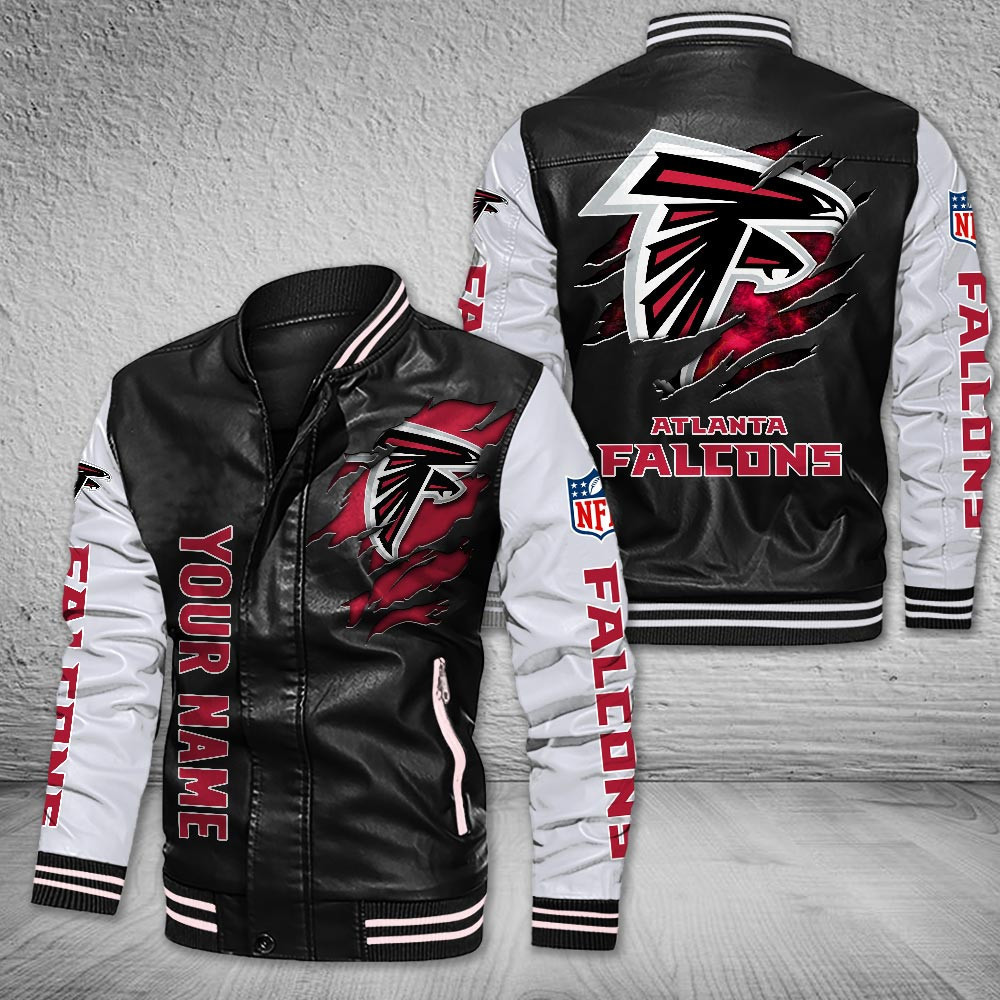 Atlanta Falcons | Premium NFL Leather Boomber Jacket