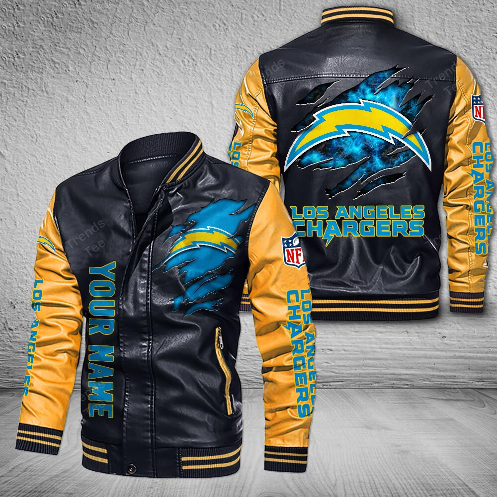 Los Angeles Chargers | Premium NFL Leather Boomber Jacket