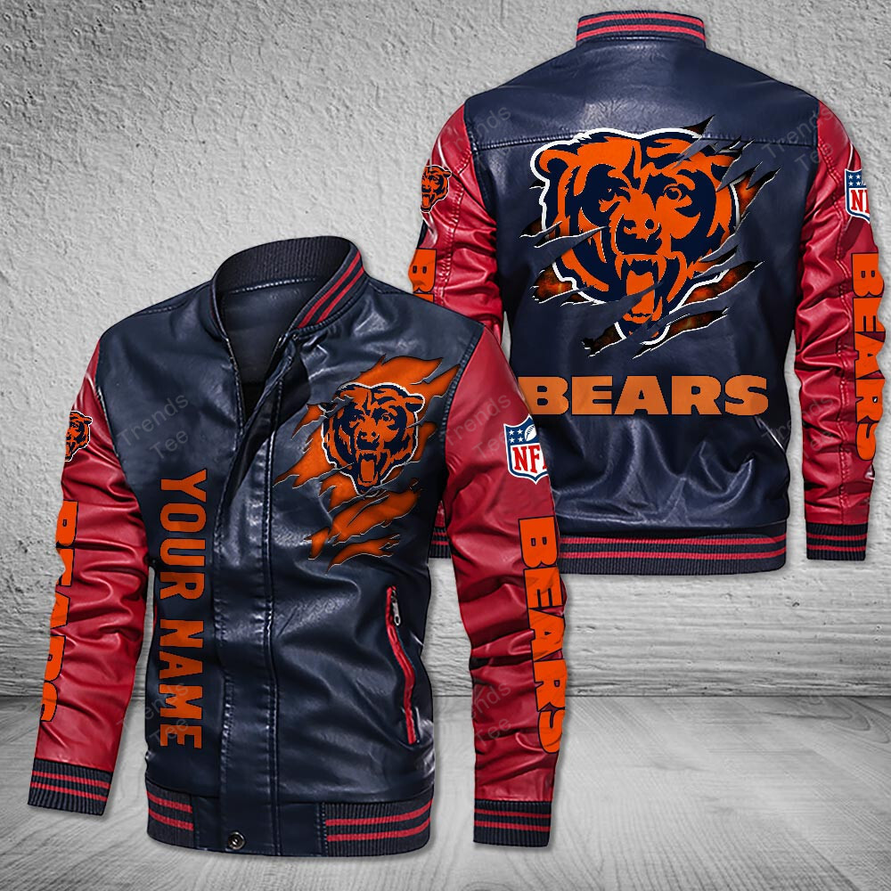 Chicago Bears | Premium NFL Leather Boomber Jacket