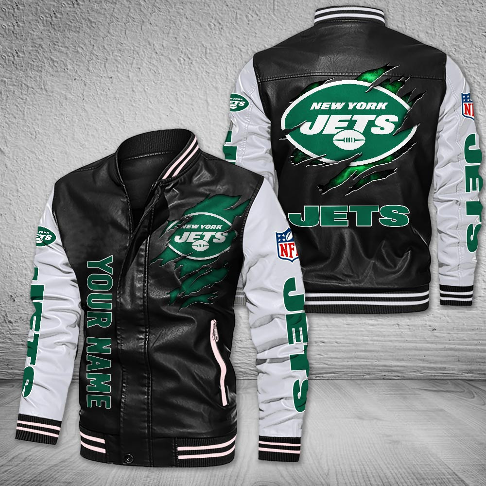 New York Jets | Premium NFL Leather Boomber Jacket