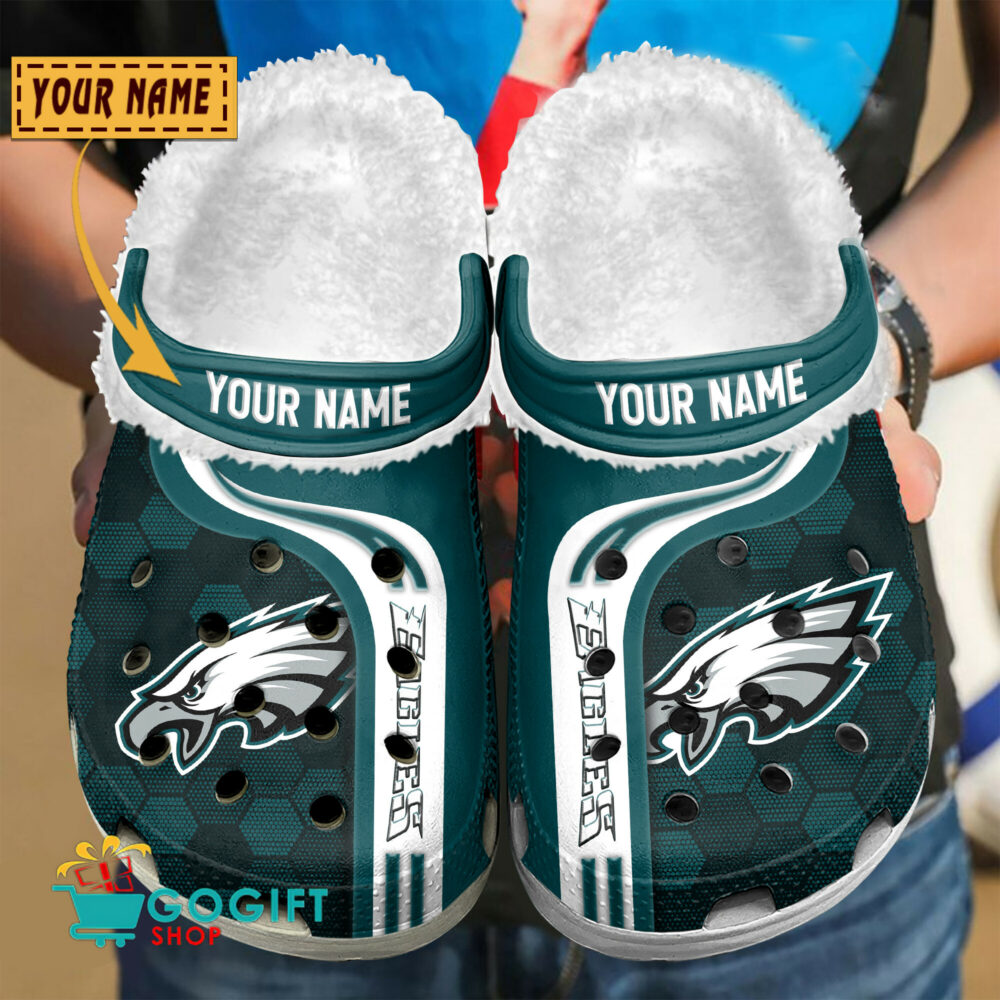 Philadelphia Eagles |Premium NFL Fleece Crocs Classic Crocs