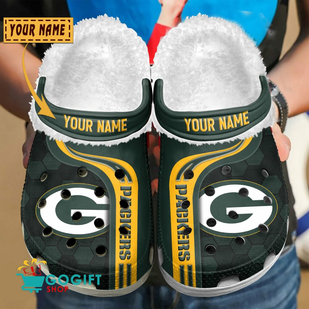 Green Bay Packers |Premium NFL Fleece Crocs Classic Crocs