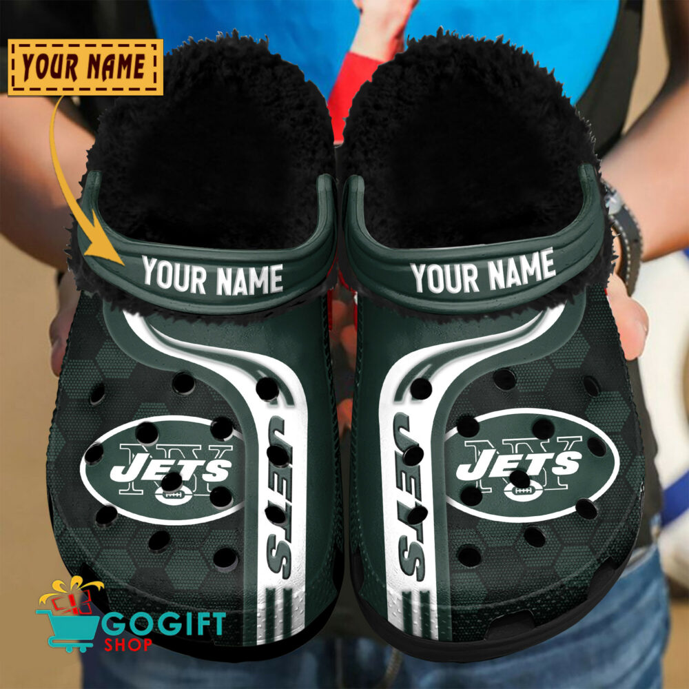 New York Jets |Premium NFL Fleece Crocs Classic Crocs