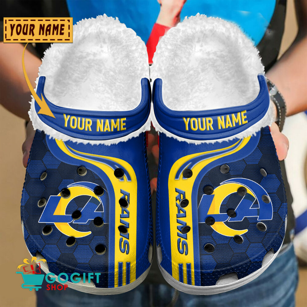 Los Angeles Rams |Premium NFL Fleece Crocs Classic Crocs