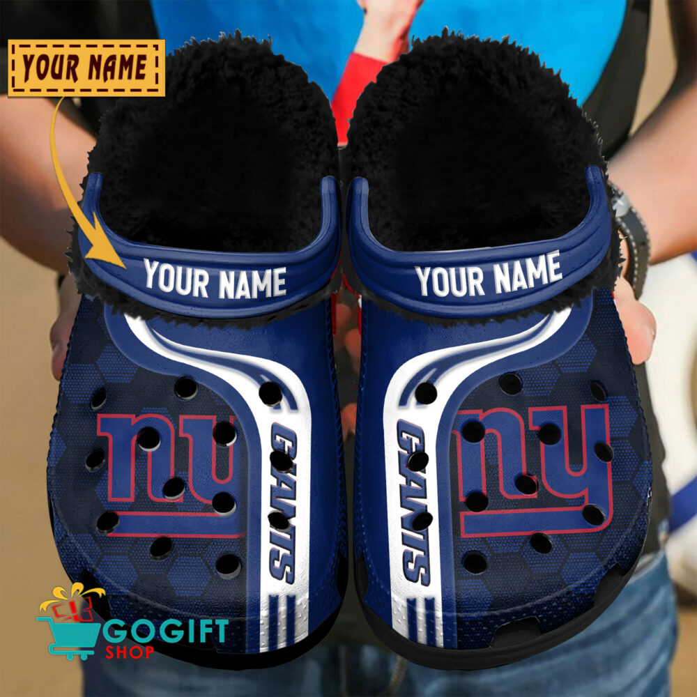 New York Giants |Premium NFL Fleece Crocs Classic Crocs