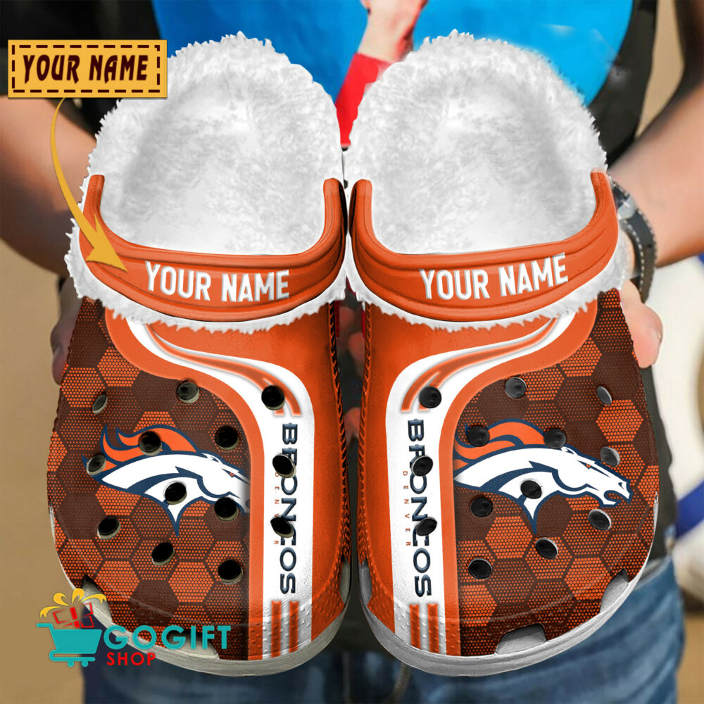 Denver Broncos |Premium NFL Fleece Crocs Classic Crocs