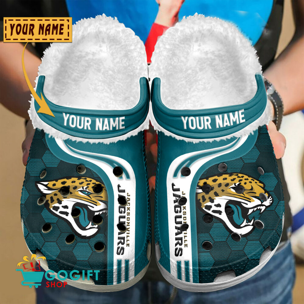 Jacksonville Jaguars |Premium NFL Fleece Crocs Classic Crocs