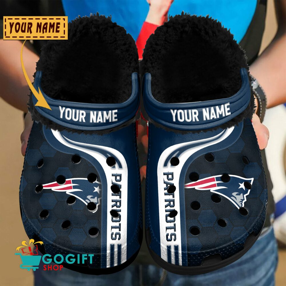 New England Patriots |Premium NFL Fleece Crocs Classic Crocs