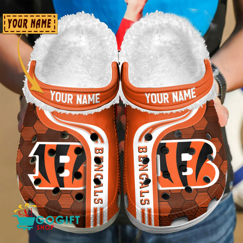Cincinnati Bengals |Premium NFL Fleece Crocs Classic Crocs