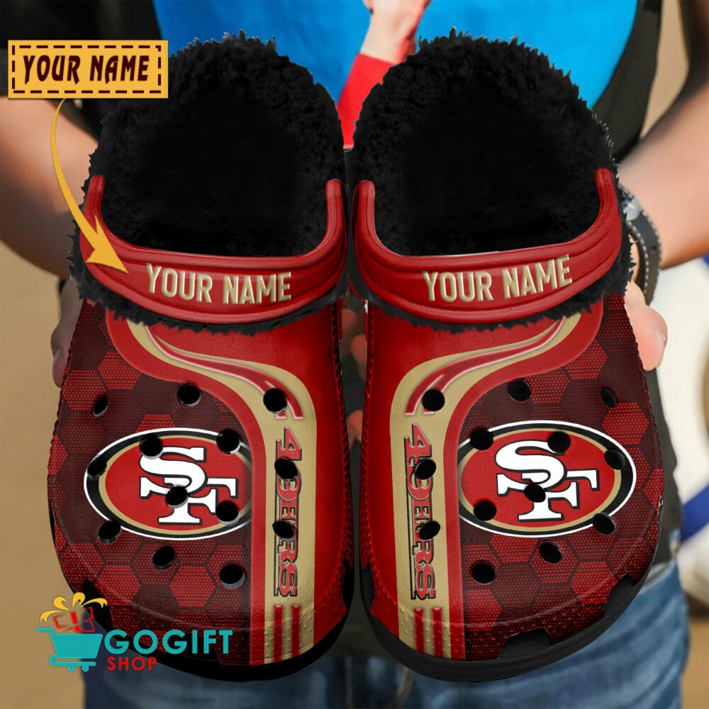 San Francisco 49ers |Premium NFL Fleece Crocs Classic Crocs