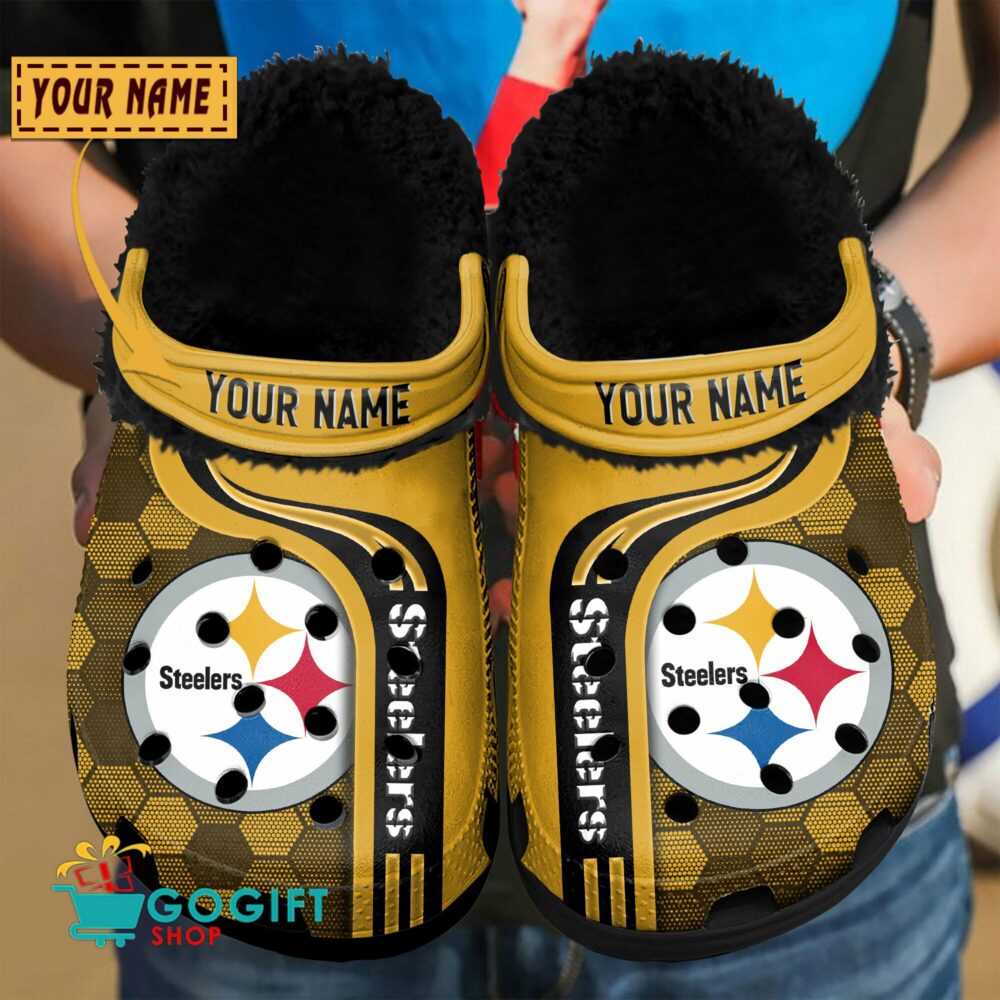 Pittsburgh Steelers |Premium NFL Fleece Crocs Classic Crocs
