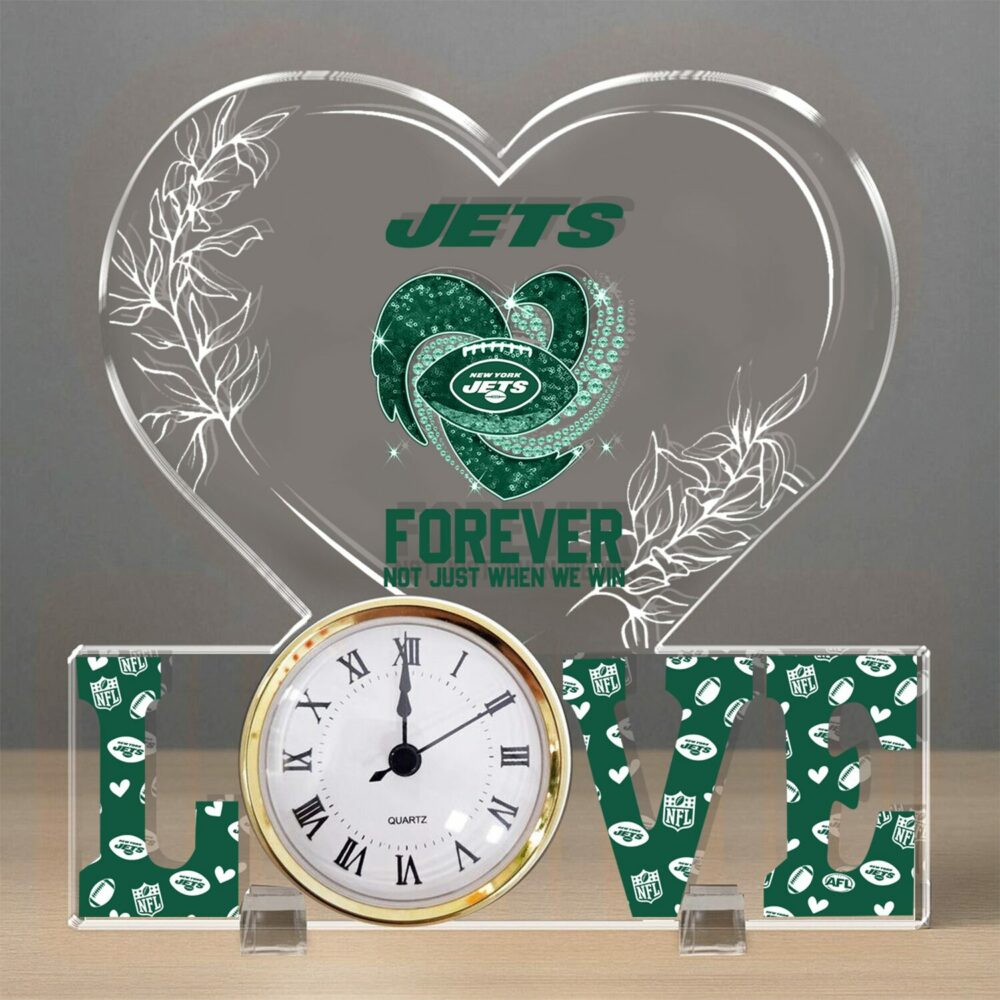 New York Giants| Premium NFL Forever Not Just When We Win Acrylic Clock