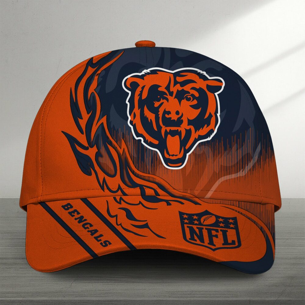 Chicago Bears| Premium NFL Flame Burst Cap