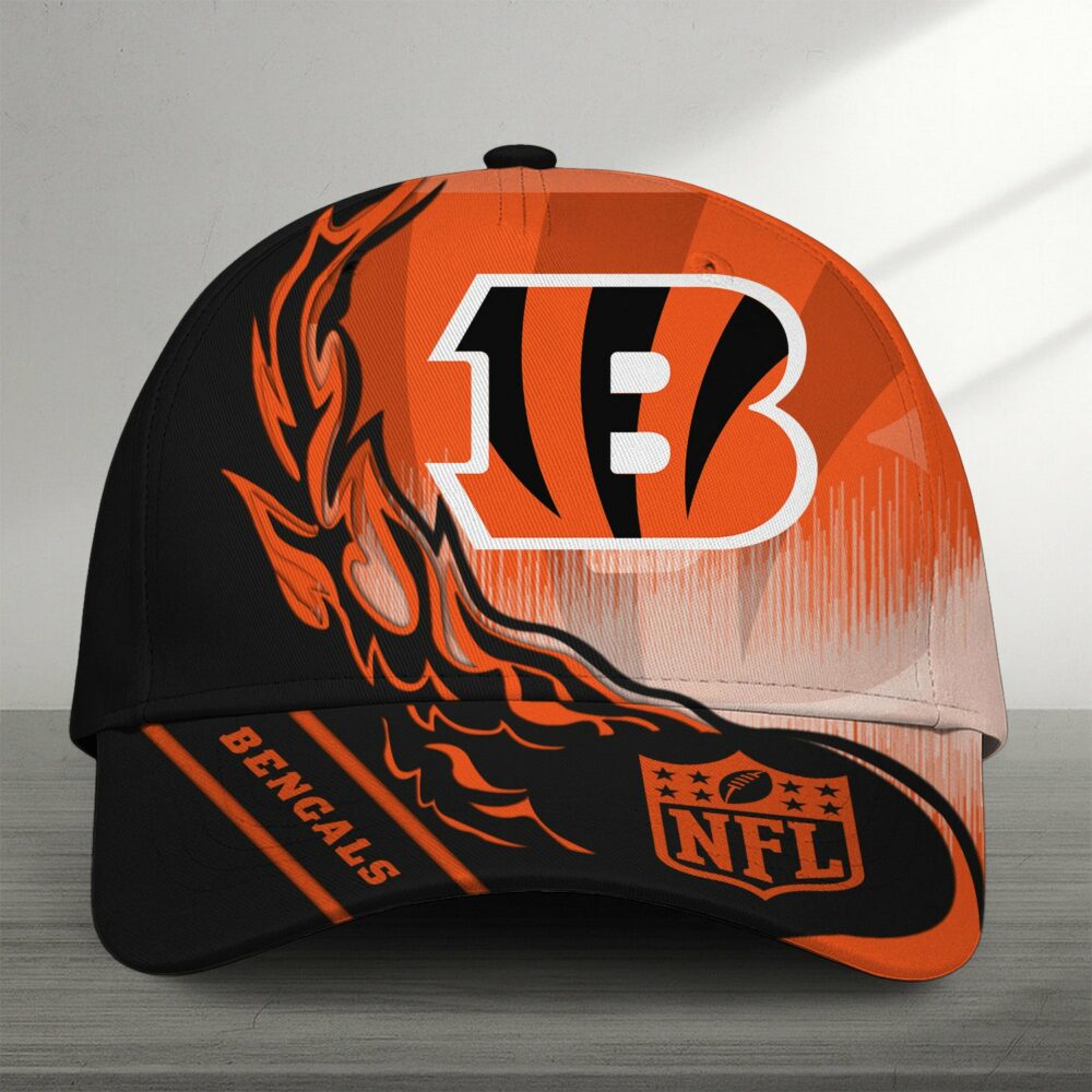 Cincinnati Bengals| Premium NFL Flame Burst Cap