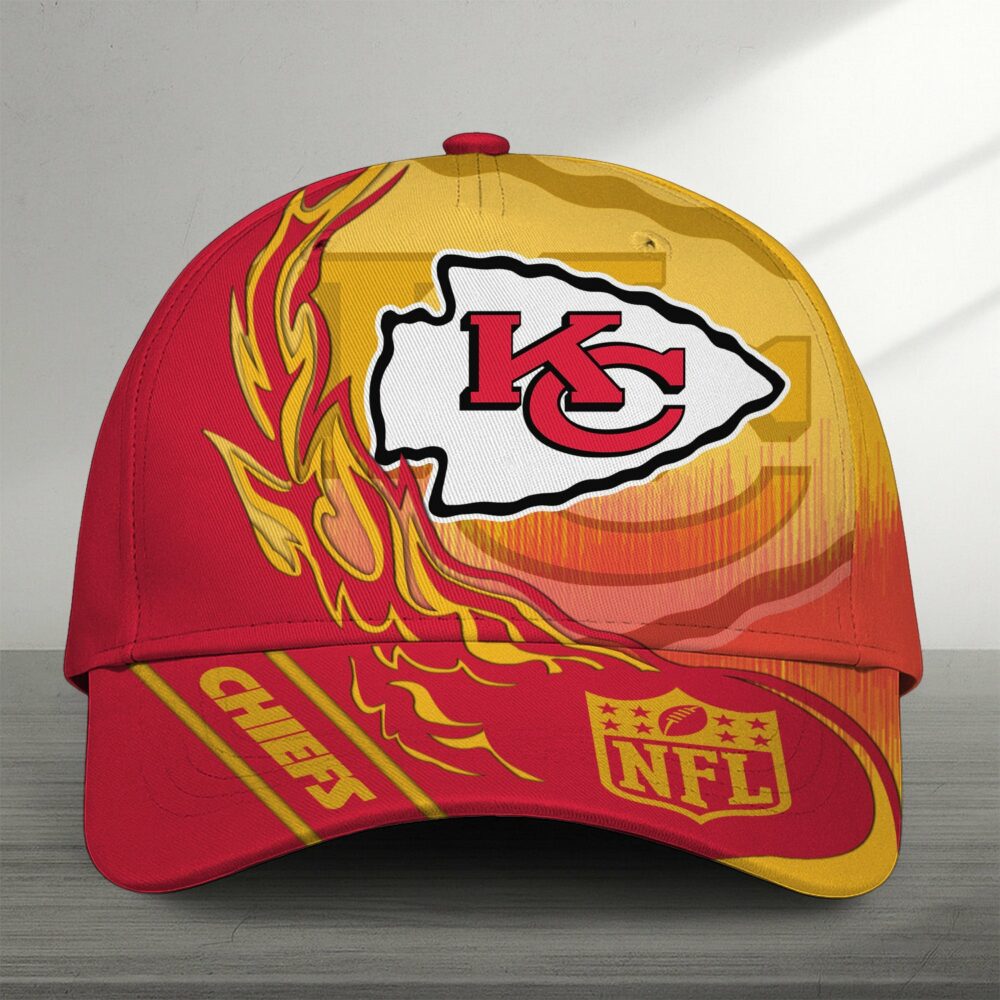 Kansas City Chiefs| Premium NFL Flame Burst Cap