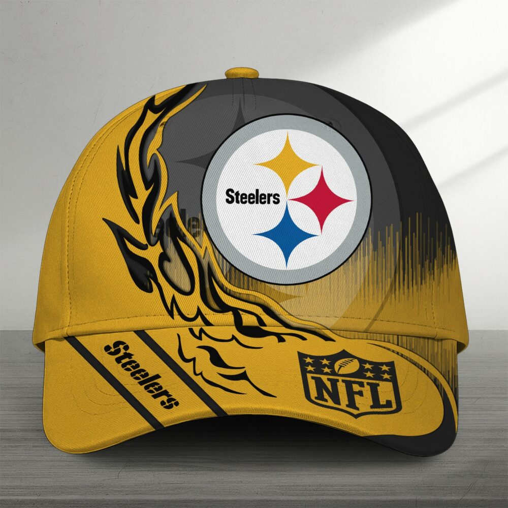 Pittsburgh Steelers| Premium NFL Flame Burst Cap